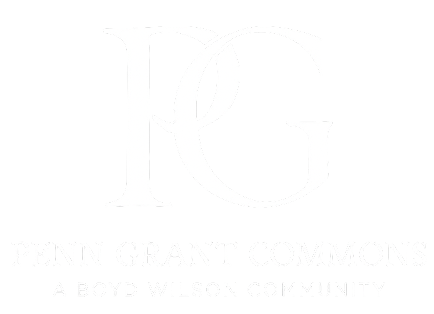 Penn Grant Commons Logo in white