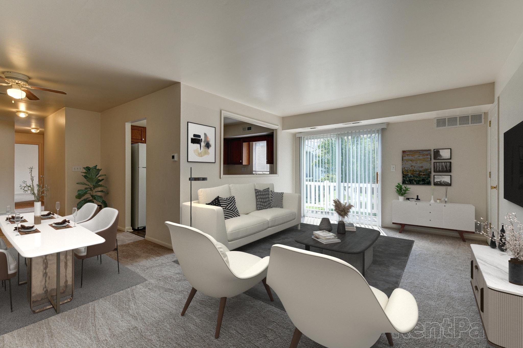 staged living room
