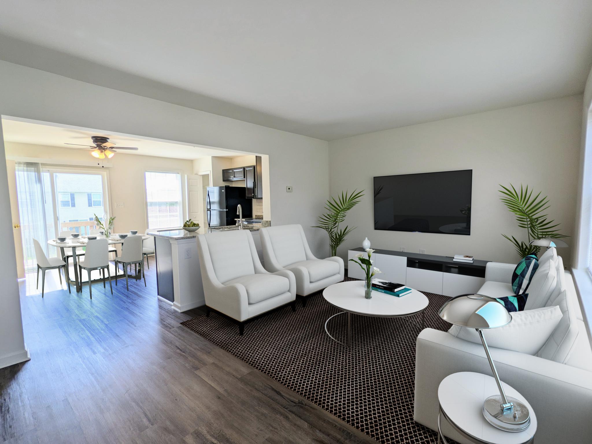 staged living room